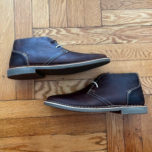 NEW Steve Madden Beckett Leather Boots in Wood sz 9 in box - Picture 2 of 5